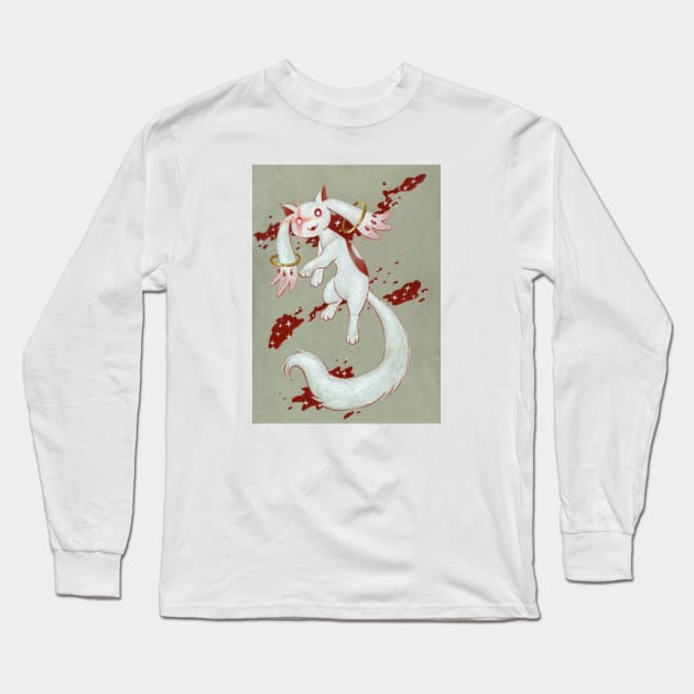 Entropy - Kyubey from Madoka Long Sleeve T-Shirt by LobitoWorks